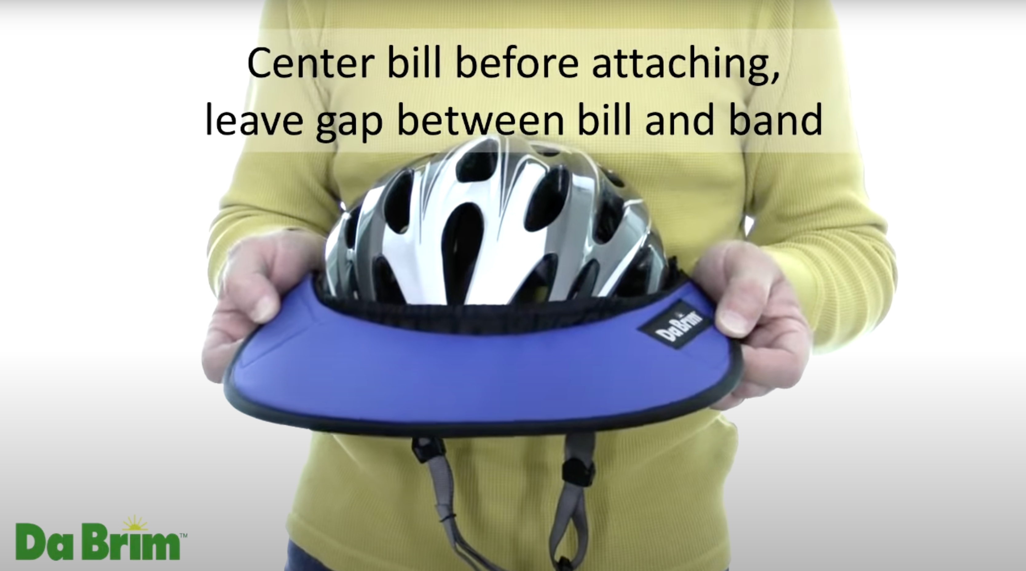 Load video: Install your da brim cycling brim